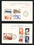 4 lettres "Premier Jour" n°780-783, 841, 844-847 +