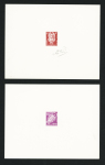 SERVICE n°4 épreuve de couleur en rouge signée,