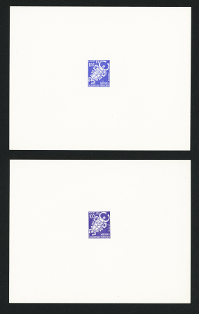 SERVICE n°4 épreuve de couleur en rouge signée,