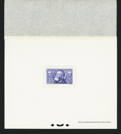 N°295 40c Jacquard, n°305 1f50 Richelieu, n°311 2f Moulin de Daudet, n°312 50c+10c Enfants de chômeurs, n°319 1f50 Jaurès et n°330 20c+10c Callot en épreuves de luxe, TB