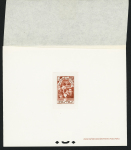 N°295 40c Jacquard, n°305 1f50 Richelieu, n°311 2f Moulin de Daudet, n°312 50c+10c Enfants de chômeurs, n°319 1f50 Jaurès et n°330 20c+10c Callot en épreuves de luxe, TB