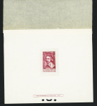 N°295 40c Jacquard, n°305 1f50 Richelieu, n°311 2f Moulin de Daudet, n°312 50c+10c Enfants de chômeurs, n°319 1f50 Jaurès et n°330 20c+10c Callot en épreuves de luxe, TB
