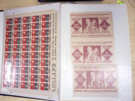 1923-83 Tuberculose : Bel ensemble dont carnets incluant