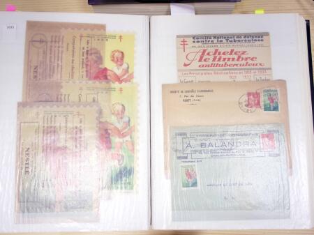 1923-83 Tuberculose : Bel ensemble dont carnets incluant