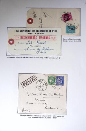 Restant de collection au Type Cérès 1938 - 1942 : timbres
