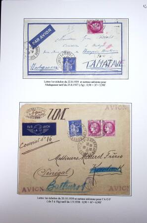 Restant de collection au Type Cérès 1938 - 1942 : timbres