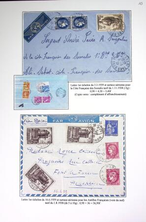 Restant de collection au Type Cérès 1938 - 1942 : timbres