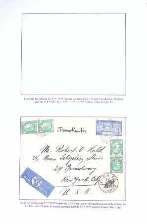Restant de collection au Type Cérès 1938 - 1942 : timbres