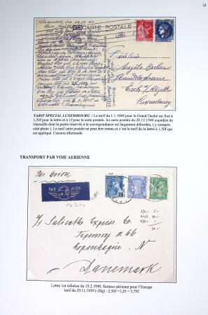 Restant de collection au Type Cérès 1938 - 1942 : timbres