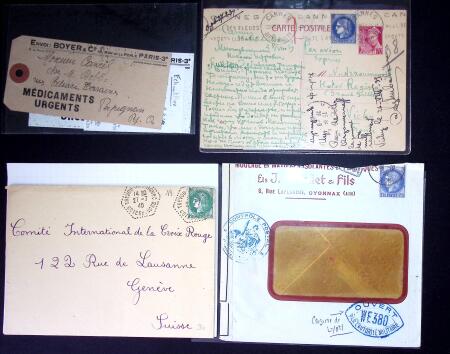 Restant de collection au Type Cérès 1938 - 1942 : timbres