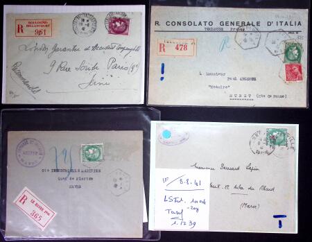 Restant de collection au Type Cérès 1938 - 1942 : timbres