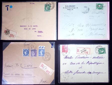 Restant de collection au Type Cérès 1938 - 1942 : timbres