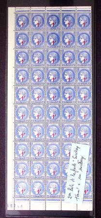 Restant de collection au Type Cérès 1938 - 1942 : timbres