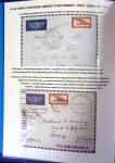 Collection d'exposition montée sur 80 pages : le courrier aérien d'Indochine de 1939 à 1954. Cet ensemble très fouillé comprend la période septembre 1939 - juin 1940 (censures, etc…), les relations aériennes sus