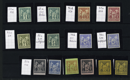 1876-1899, Sélection de type Sage des Colonies Générales,