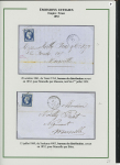 1854-1862, Sélection de 15 lettres affranchies avec