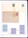 1906-1914, Collection sur la Semeuse avec de nombreuses