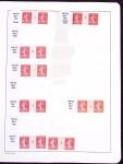 1906-1914, Collection sur la Semeuse avec de nombreuses