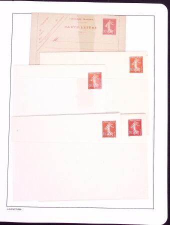 1906-1914, Collection sur la Semeuse avec de nombreuses