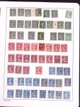 1906-1914, Collection sur la Semeuse avec de nombreuses