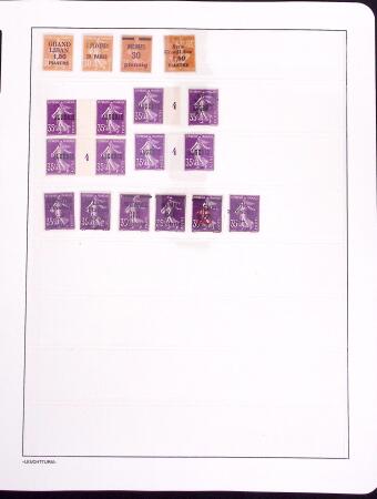 1906-1914, Collection sur la Semeuse avec de nombreuses