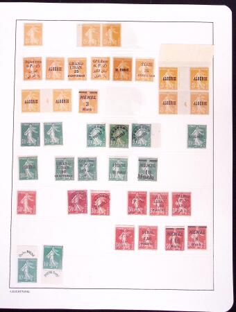 1906-1914, Collection sur la Semeuse avec de nombreuses
