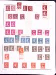 1906-1914, Collection sur la Semeuse avec de nombreuses