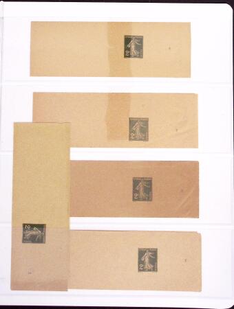 1906-1914, Collection sur la Semeuse avec de nombreuses