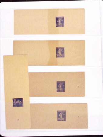 1906-1914, Collection sur la Semeuse avec de nombreuses