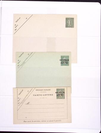 1906-1914, Collection sur la Semeuse avec de nombreuses