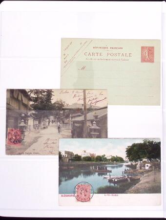 1906-1914, Collection sur la Semeuse avec de nombreuses