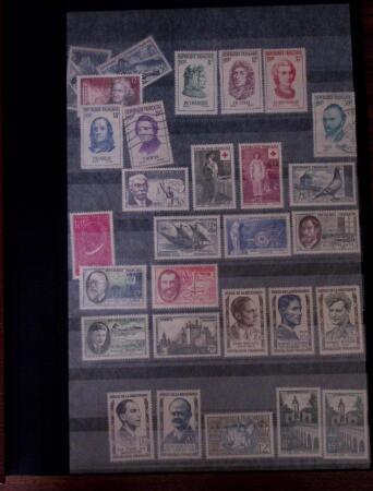 1855-1990, Collection de France en neuf et oblitérés,