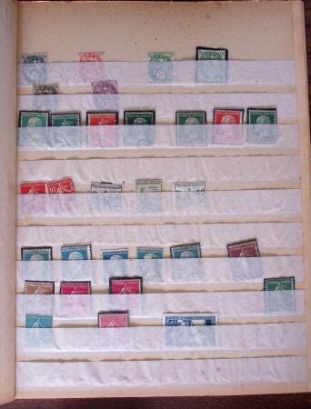 1900-1950, Collection avec doubles de timbres neufs