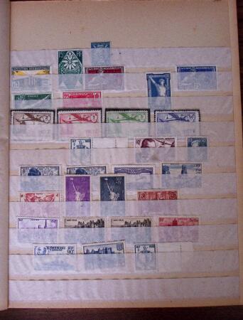 1900-1950, Collection avec doubles de timbres neufs