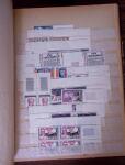 1900-1950, Collection avec doubles de timbres neufs