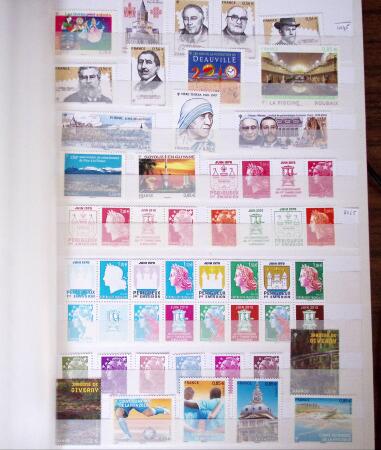 2009-2019, Ensemble de timbres neufs de France en euros