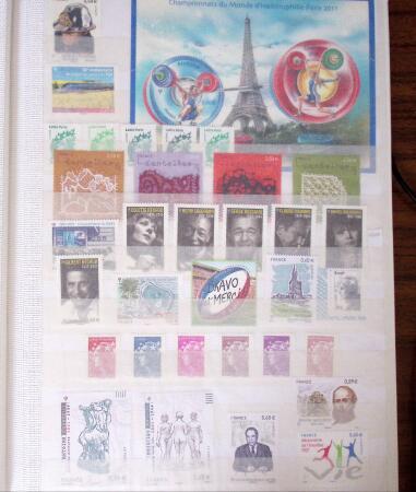 2009-2019, Ensemble de timbres neufs de France en euros