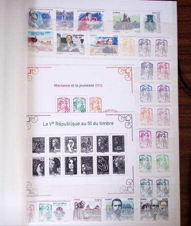2009-2019, Ensemble de timbres neufs de France en euros