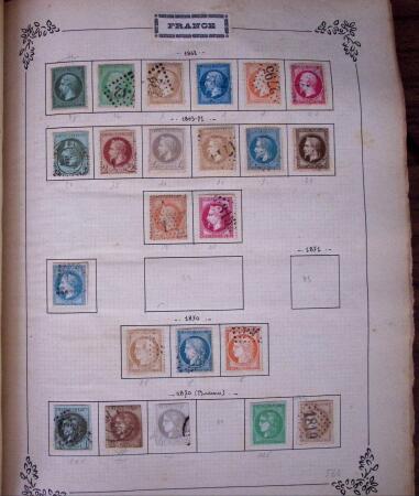 1849-1931, Collection de France et des colonies