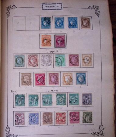 1849-1931, Collection de France et des colonies