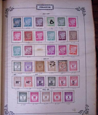 1849-1931, Collection de France et des colonies