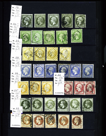 1849-1950, 2 Albums de France, avec N° 2, 6, 33 signé