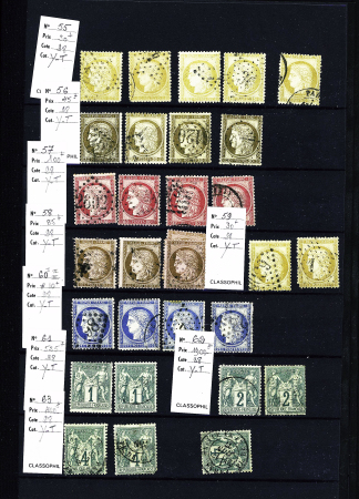 1849-1950, 2 Albums de France, avec N° 2, 6, 33 signé