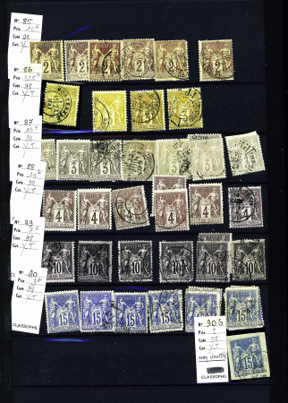 1849-1950, 2 Albums de France, avec N° 2, 6, 33 signé