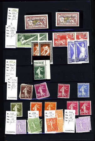 1849-1950, 2 Albums de France, avec N° 2, 6, 33 signé