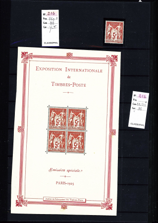 1849-1950, 2 Albums de France, avec N° 2, 6, 33 signé