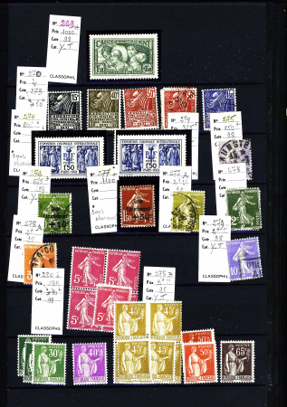 1849-1950, 2 Albums de France, avec N° 2, 6, 33 signé