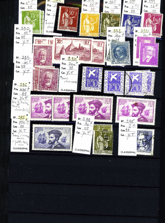 1849-1950, 2 Albums de France, avec N° 2, 6, 33 signé