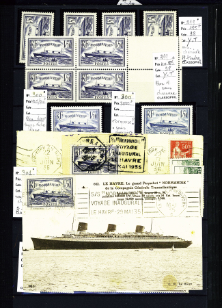 1849-1950, 2 Albums de France, avec N° 2, 6, 33 signé