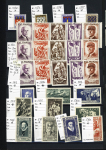 1849-1950, 2 Albums de France, avec N° 2, 6, 33 signé